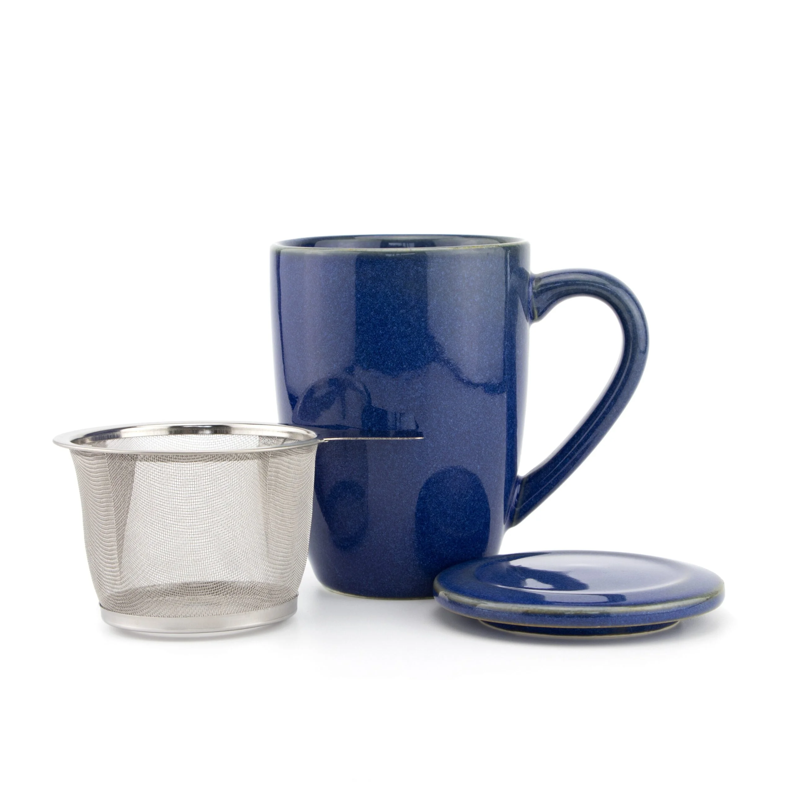 The Sustainable Tea Infuser Revolution Brewing Sustainability One Cup at a Time | Upper Street Home Bergen Navy Infuser Lid Out scaled