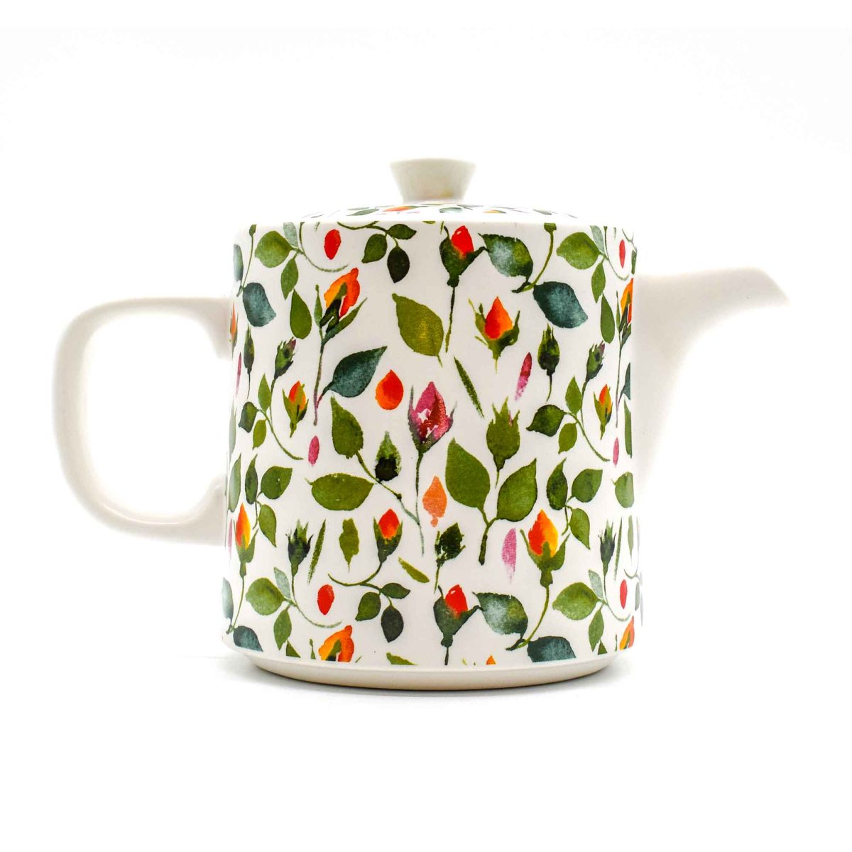 The British Gardening Company 1L Rosebud Ceramic Teapot with Stainless Steel Infuser - Image 3