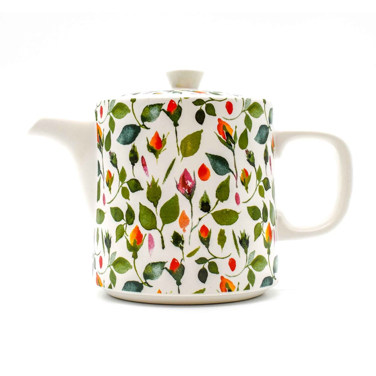 The British Gardening Company 1L Rosebud Ceramic Teapot with Stainless Steel Infuser - Image 2