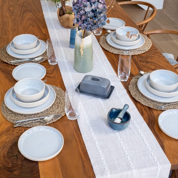 Stockholm Oatmeal Tableware Set Tale Setting