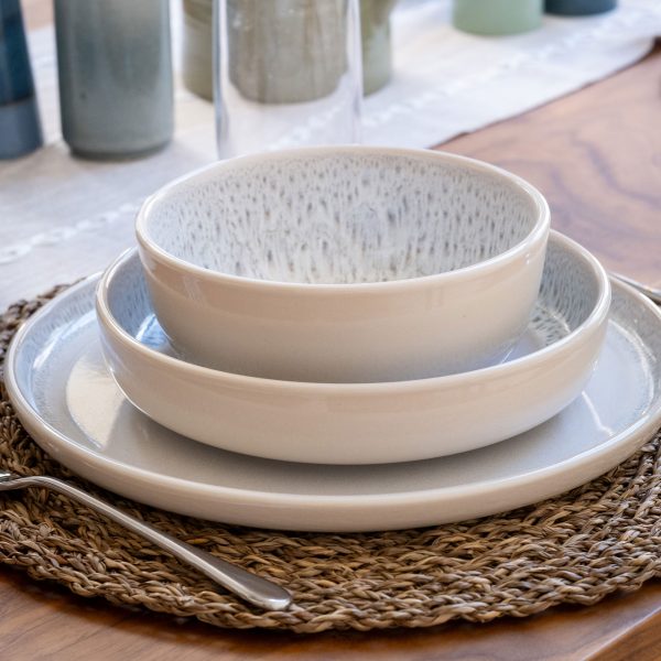 Stockholm Oatmeal Tableware Set Tale Setting