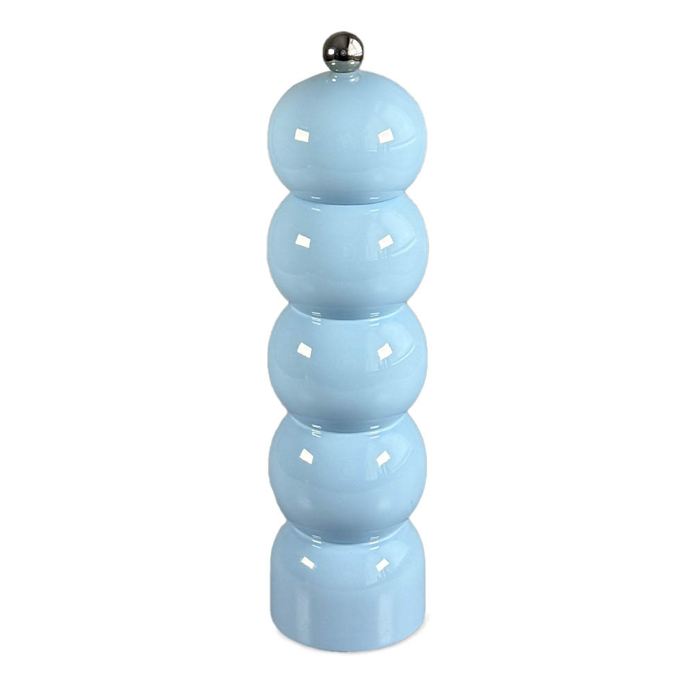 Scandi Home Large Baby Blue Wooden Pepper Mill | Upper Street Home Large Baby Blue Wooden Pepper Mill