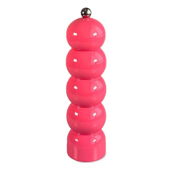 Large Bright Pink Wooden Pepper Mill.webp