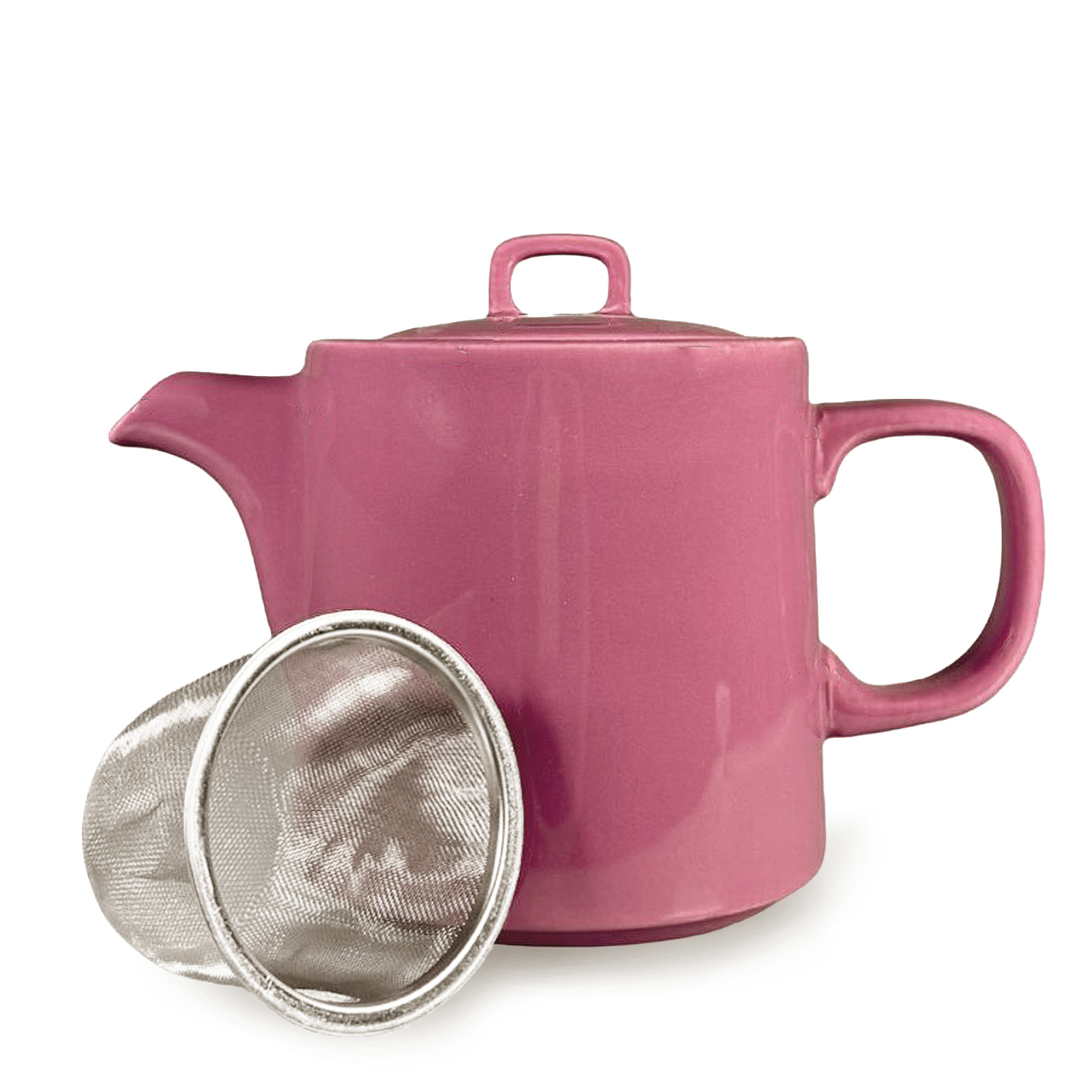 Scandi Home 1L Oslo Pink Teapot with Stainless Steel Infuser | Upper Street Home Pink Teapot with Infuser