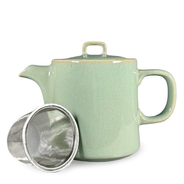 Sage Green Teapot with Infuser