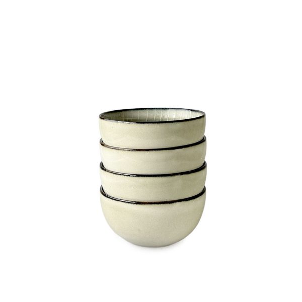 Oatmeal Reactive Glaze Cereal Bowls