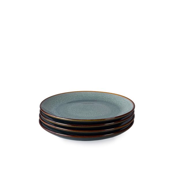 Blue Reactive Glaze Ceramic Side Plates
