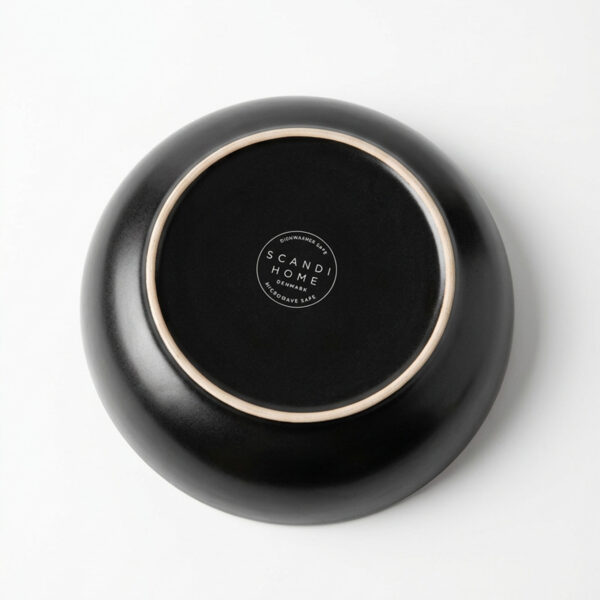 Green reactive glaze pasta bowls