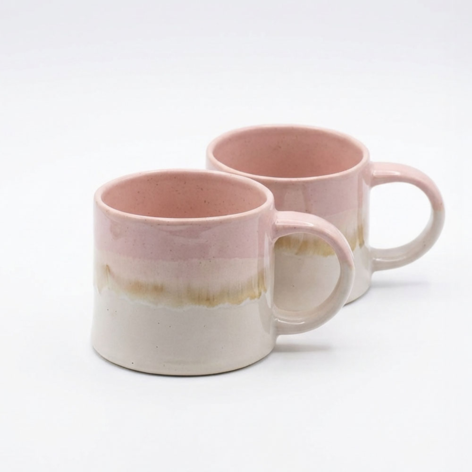 Scandi Home Nova Ceramic Coffee Mugs, Set of 2, 460ml, Pink Reactive Glaze | Upper Street Home Scandi Home Nova Ceramic Coffee Mugs, Set of 2, 460ml, Pink Reactive Glaze - Image 5