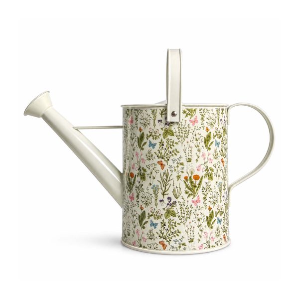 The British Gardening Company 5L Sketchy Floral Outdoor Metal Watering Can | Upper Street Home 5L Sketchy Floral Watering Can