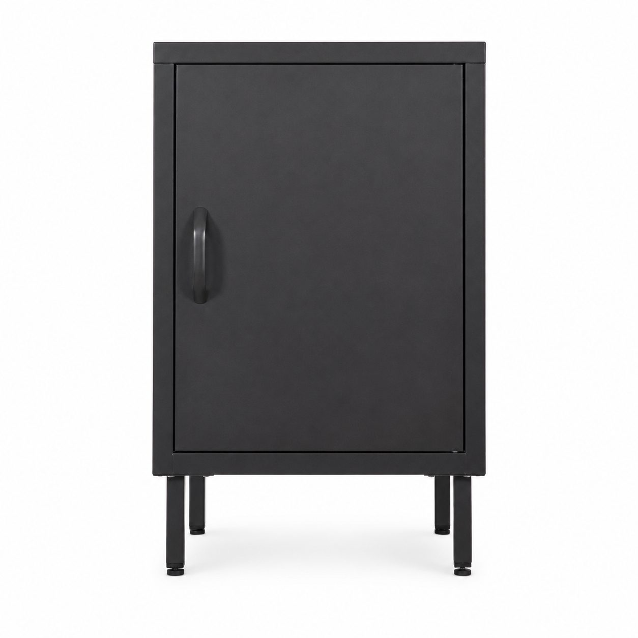 Scandi Home Nivia Tall Slate Grey Metal Locker | Upper Street Home Slate Grey Metal Storage Locker