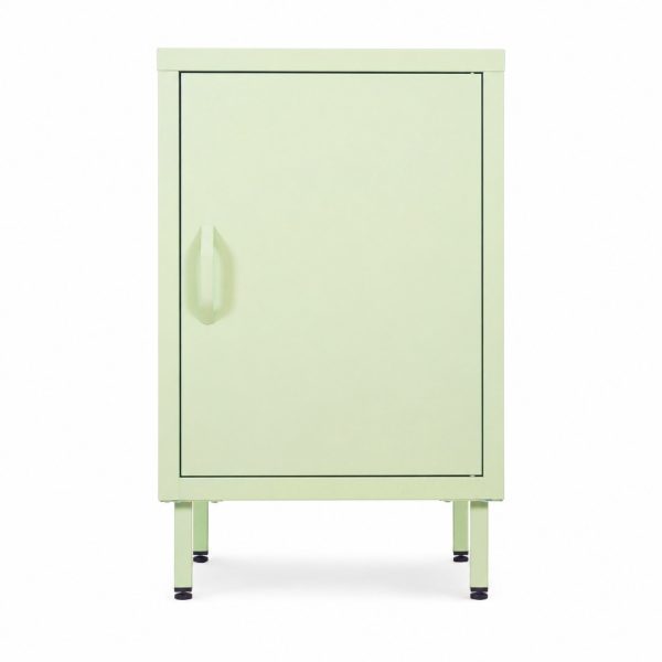 Scandi Home Nivia Tall Sage Green Metal Locker | Upper Street Home Sage Green Metal Storage Locker