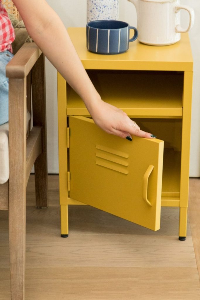 Mustard yellow Nivia metal locker