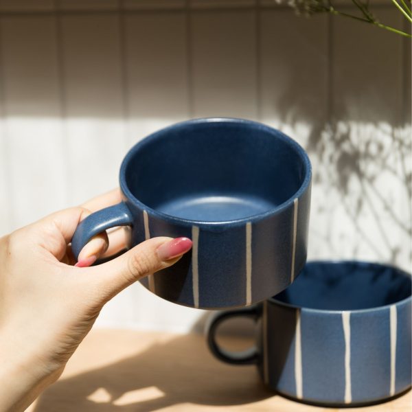 Mugs | Upper Street Home Luna blue lifestyle 2 sq
