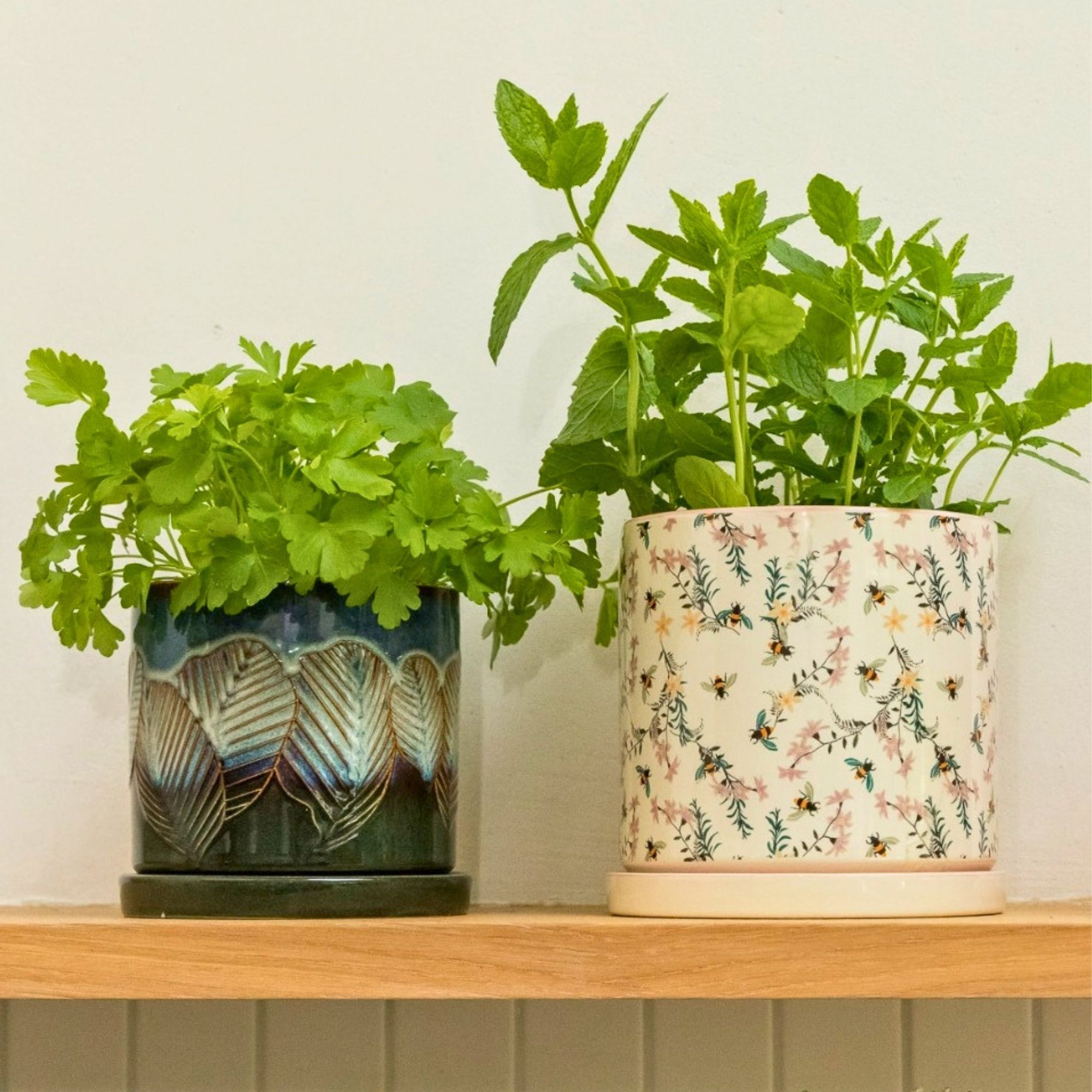 The British Gardening Company Bees Ceramic Planter, 14cm | Upper Street Home The British Gardening Company Bees Ceramic Planter, 14cm - Image 3