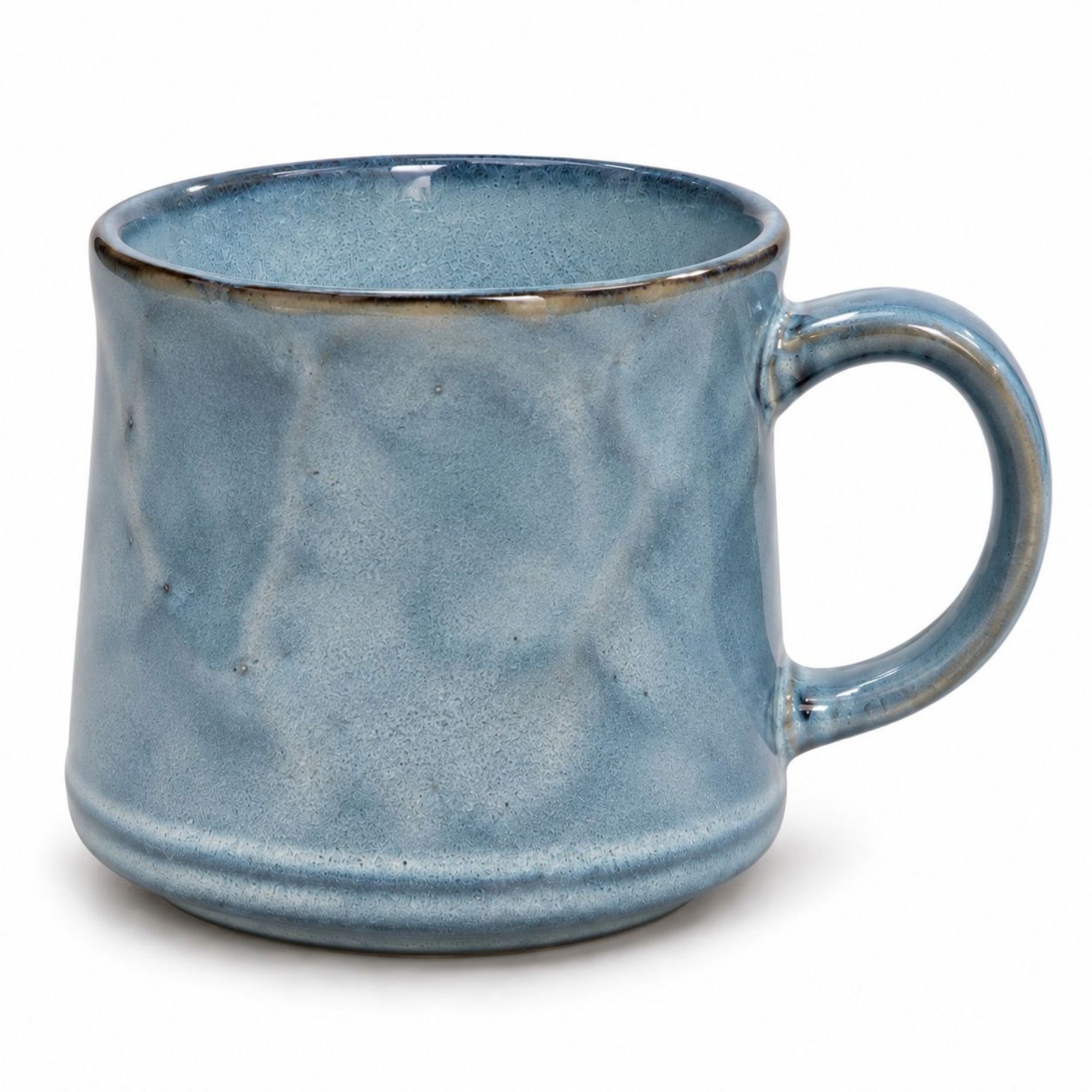 Scandi Home Vega Large Ceramic Coffee Mugs, Set of 2, 600ml, Powder Blue Reactive Glaze | Upper Street Home Scandi Home Vega Large Ceramic Coffee Mugs, Set of 2, 600ml, Powder Blue Reactive Glaze - Image 2